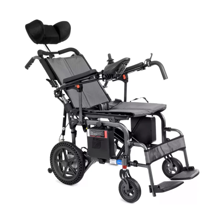 Comfort Plus DY01102 Portatif Lityum Pilli (Akülü) Tekerlekli Sandalye Baş Destekli, Sırt Yatar