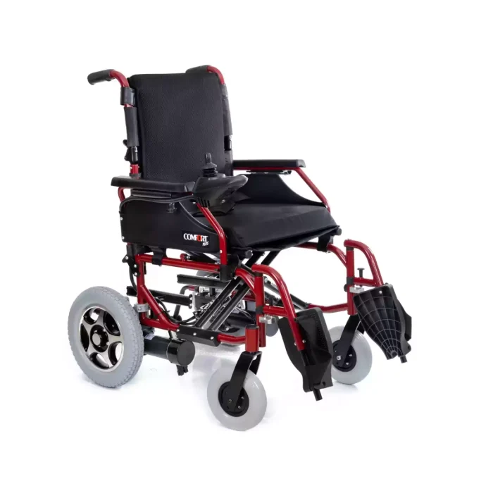 Comfort Plus Escape LX Akülü Tekerlekli Sandalye (BORDO)