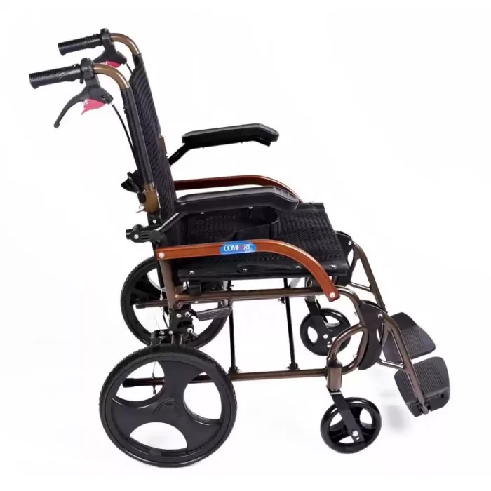 Comfort Plus GK863LABJ-12 Transfer Alüminyum Tekerlekli Sandalye (SİYAH)