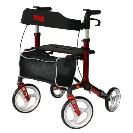 Poylin P888 Ultra Lüks Rollatör Kırmızı