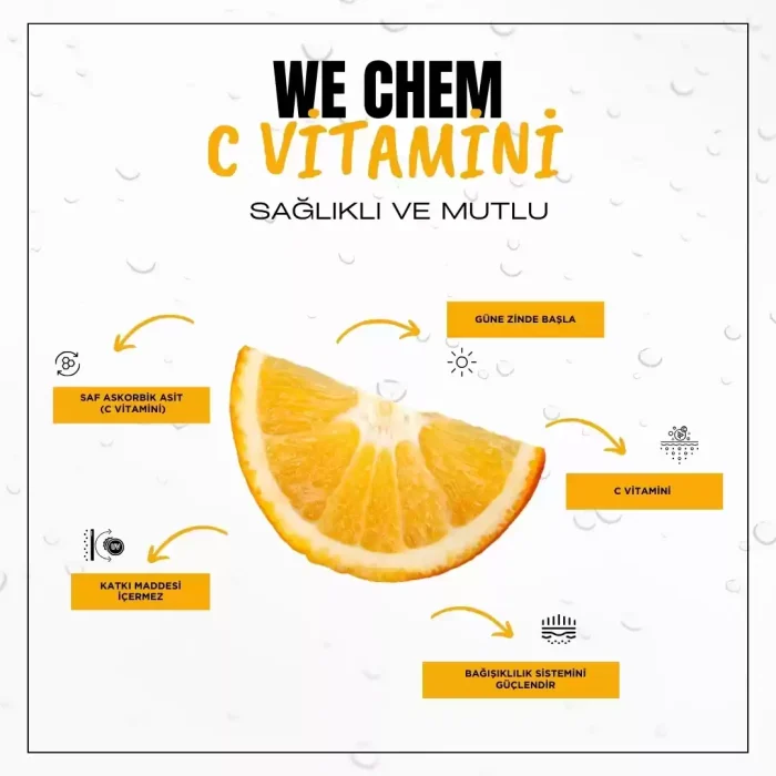 C Vitamini Şase 1000mg 30 Adet Saf Arkorbik Asit (3’Lü)