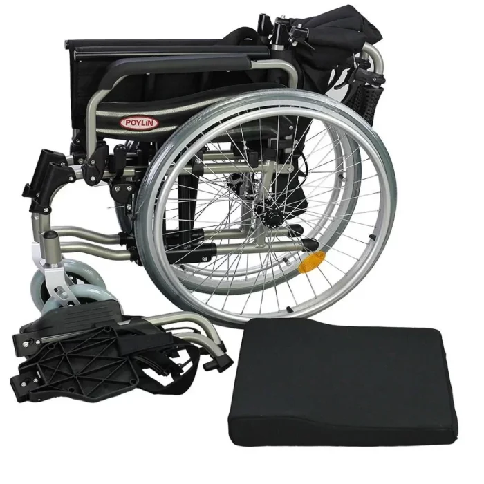 Poylin P957 Hafif Alüminyum Tekerlekli Sandalye 40-45-50 CM