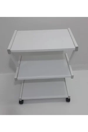 Pansuman Ve Cihaz Taşıma Arabası Z Tipi 3 Raflı Beyaz