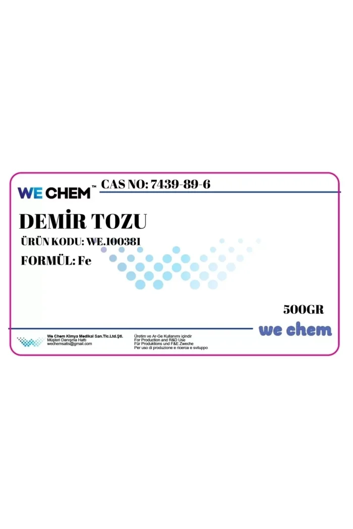 Demir Tozu Iron Powder Chem 500 Gr