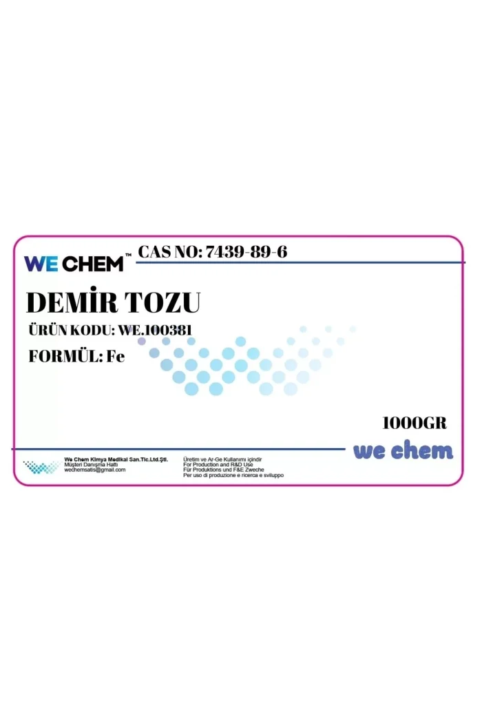 Demir Tozu Iron Powder Chem 1 Kg