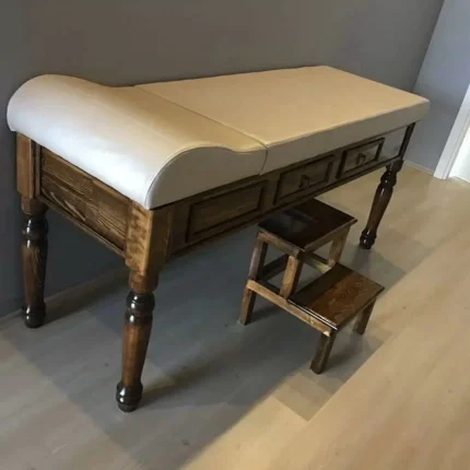 Ahşap Çekmeceli ve Eskobalı Muayene Masası Eskitme