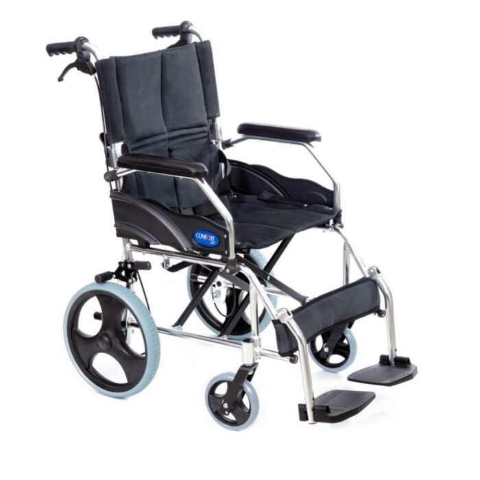Comfort Plus KY863LAJ-A12 Alüminyum Transfer Özellikli Tekerlekli Sandalye (FÜME)