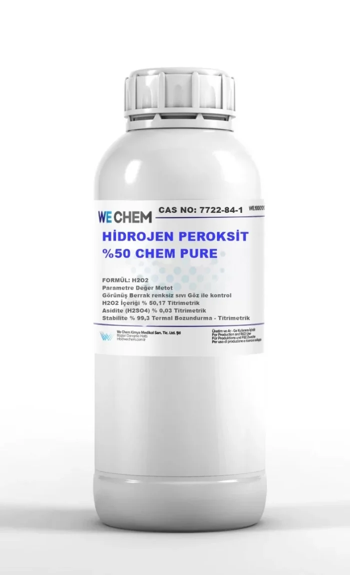 HİDROJEN PEROKSİT %50 CHEM PURE – 1 LT