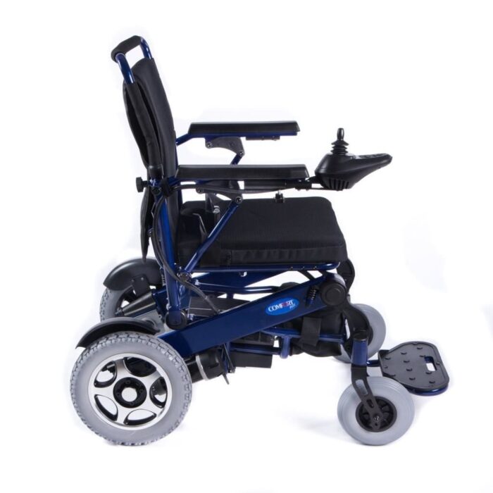 Comfort Plus Ergostar Lux Lacivert Akülü Tekerlekli Sandalye (Lityum Pilli)