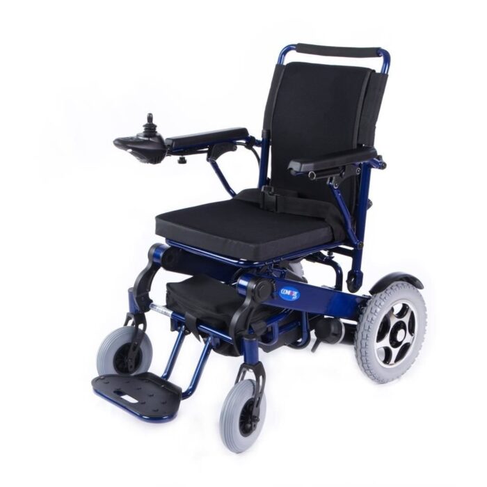 Comfort Plus Ergostar Lux Lacivert Akülü Tekerlekli Sandalye (Lityum Pilli)