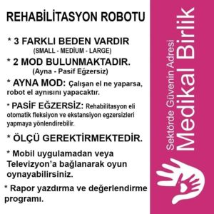 Syrebo Oyunlu El Rehabilitasyon Robotu C11 Çift Eldiven
