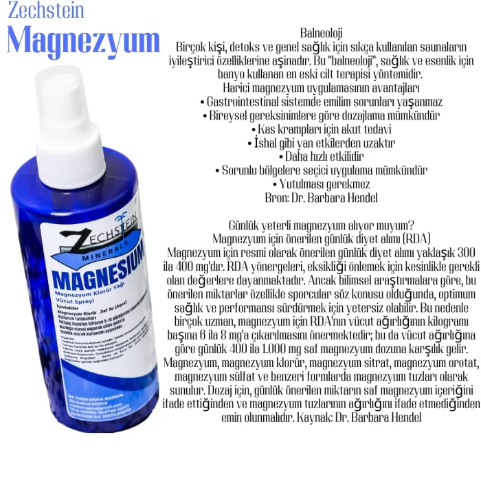 Zechstein Magnezyum Yağı (magnesium Oil) 250 Ml