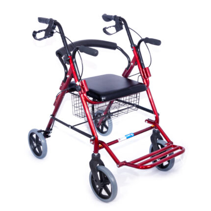 Comfort Plus DM-9124 Lüx Ayak Pedallı Alüminyum Rolatör (Hem Rolatör Hem Tekerlekli Sandalye)
